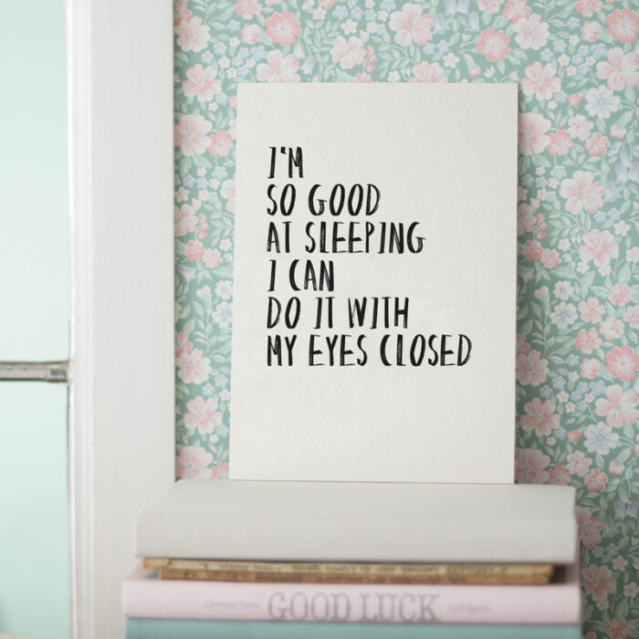 Quoteprent | Sleep - Afbeelding 2