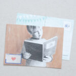 Postkaart | Reading boy