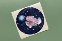 Sticker Fred, de lampionvis | per 5 stuks - Afbeelding 2