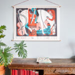 Textielposter Paard