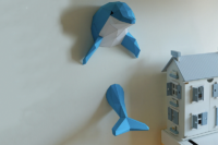 Papiersculptuur | Fin de dolfijn