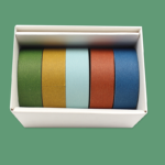 Washi Tape  |  Giftbox matte | 5 rolletjes