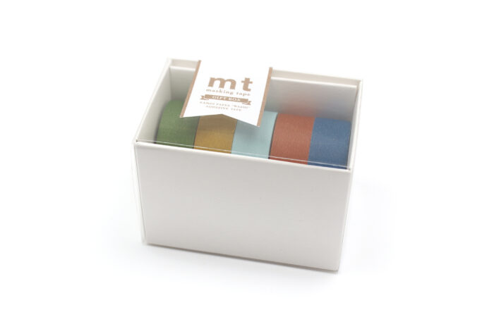 Washi Tape  |  Giftbox matte | 5 rolletjes - Afbeelding 2