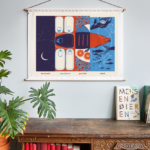 Textielposter Vis | groot