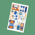 A3 Sewing Collection Riso Print