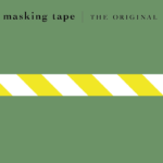 Washi Tape  |  stripe lemon
