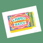 A4 Perfect Match Risograph Art Print