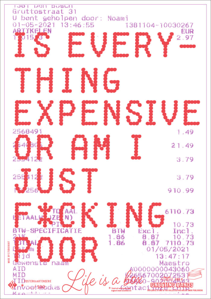 Prent | Is everything expensive - A3 - Afbeelding 2