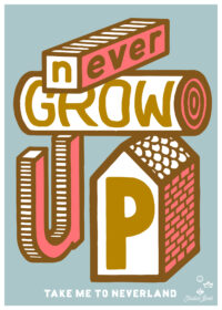 Poster | Never Grow Up - B2 - Afbeelding 2