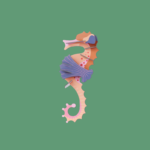 Studio Roof Pink Ringlet Seahorse