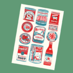 A3 Tins Collection Riso Print