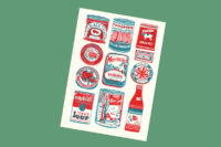 A3 Tins Collection Riso Print