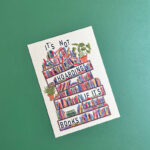 Postkaart | It's not hoarding if it's books