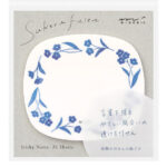 Sticky Notes | transparant met blauwe bloemen