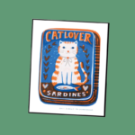 Cat Lover A4 Risograph Art
