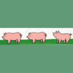 Washi Tape  |  retro pigs