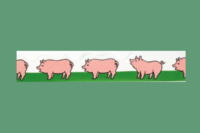 Washi Tape  |  retro pigs