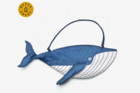 Schoudertas blue whale