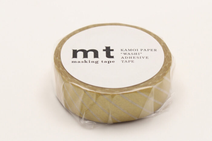 Washi Tape  |  stripe gold - Afbeelding 2