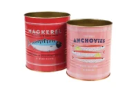 Roze blik | ansjovis | 12 cm hoog - Afbeelding 2