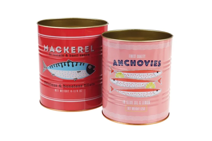 Roze blik | ansjovis | 12 cm hoog - Afbeelding 2