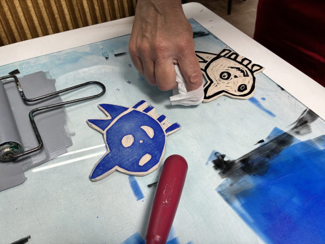 workshop lino loopvisserij 2