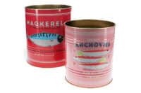 Groot blik roze l ansjovis | 20 cm hoog - Afbeelding 2