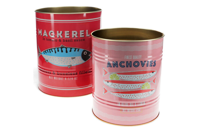 Groot blik roze l ansjovis | 20 cm hoog - Afbeelding 2