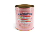 Groot blik roze l ansjovis | 20 cm hoog